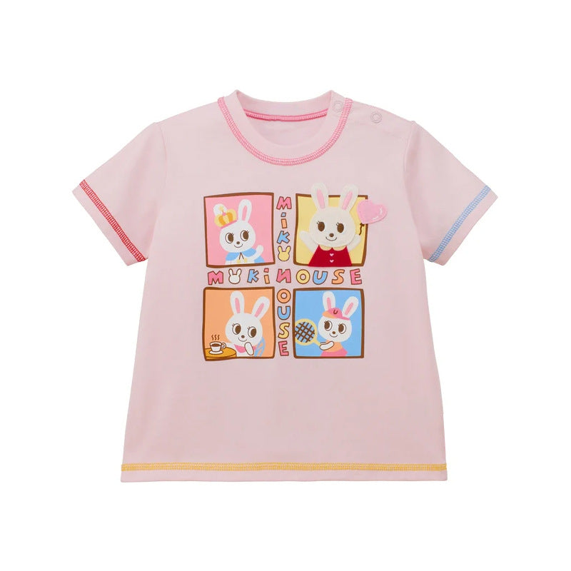 Children's Bear Short-sleeved Summer Cute Top Shirt Children's T-shirt