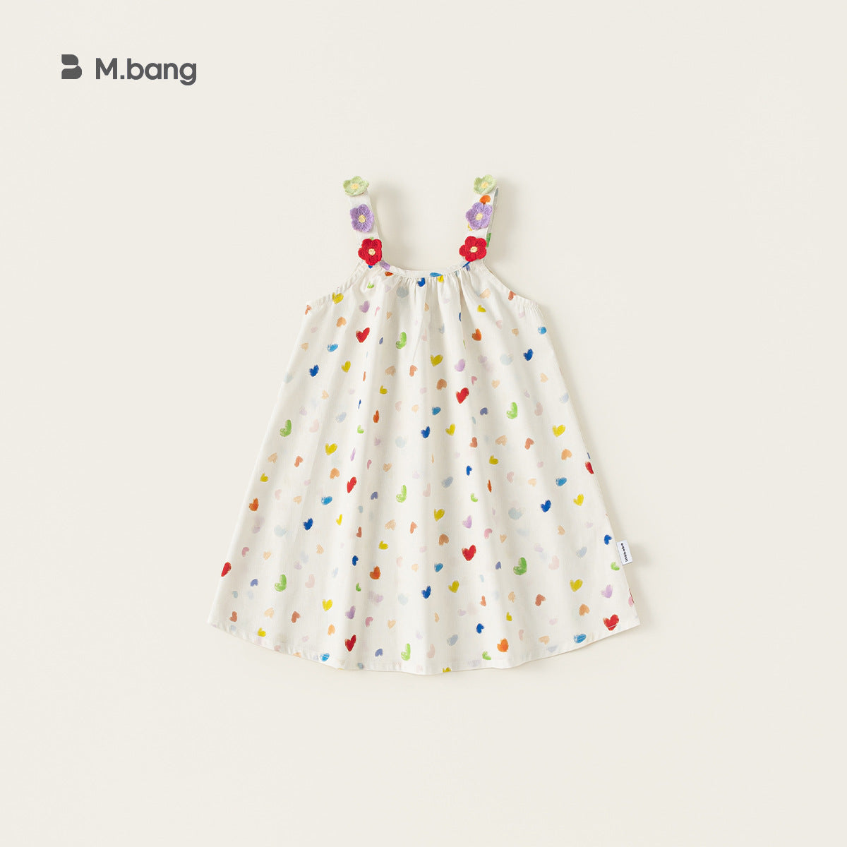 Children's Colorful Polka Dot Suspender Summer Dopamine Children's Dress