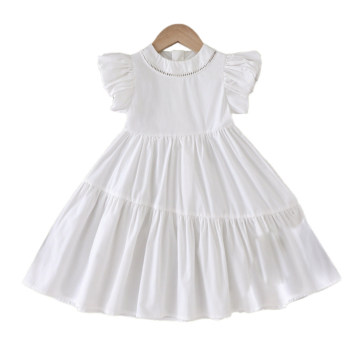 Children's Summer Fashionable Clothing Casual Puff Sleeve Children's Dress