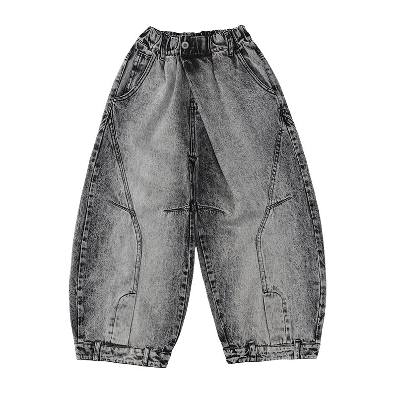 American High Street Design Straight Cool Handsome Children's Pants