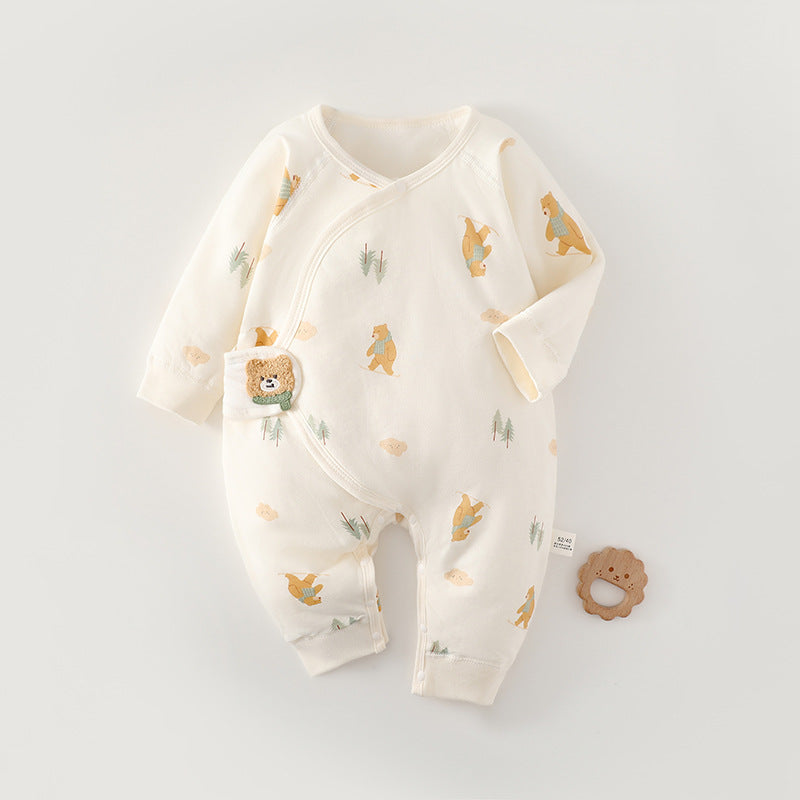 Rompers Quilted Seamless Romper Born Clothes Jumpsuit, Climbing Suit