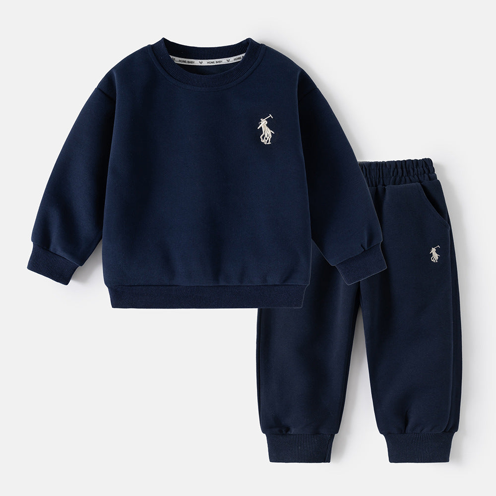 Children's Clothing Long-sleeved Sports Sweatshirt Two-piece Set Children's Suit