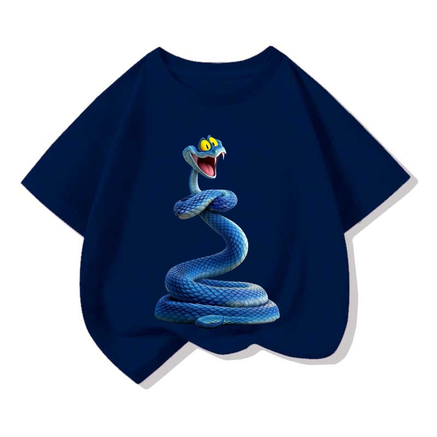 Small Medium Short Sleeve Tide Cotton Round Neck Loose Top Children's T-shirt
