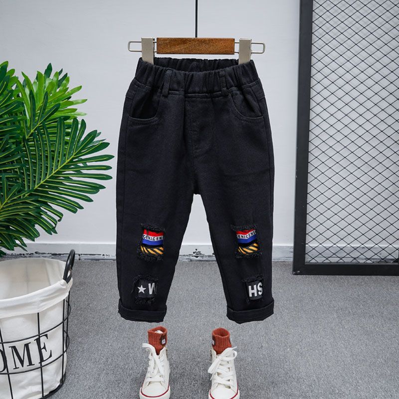 Children's Clothing White Casual Korean Slim Trousers Thin Children's Pants
