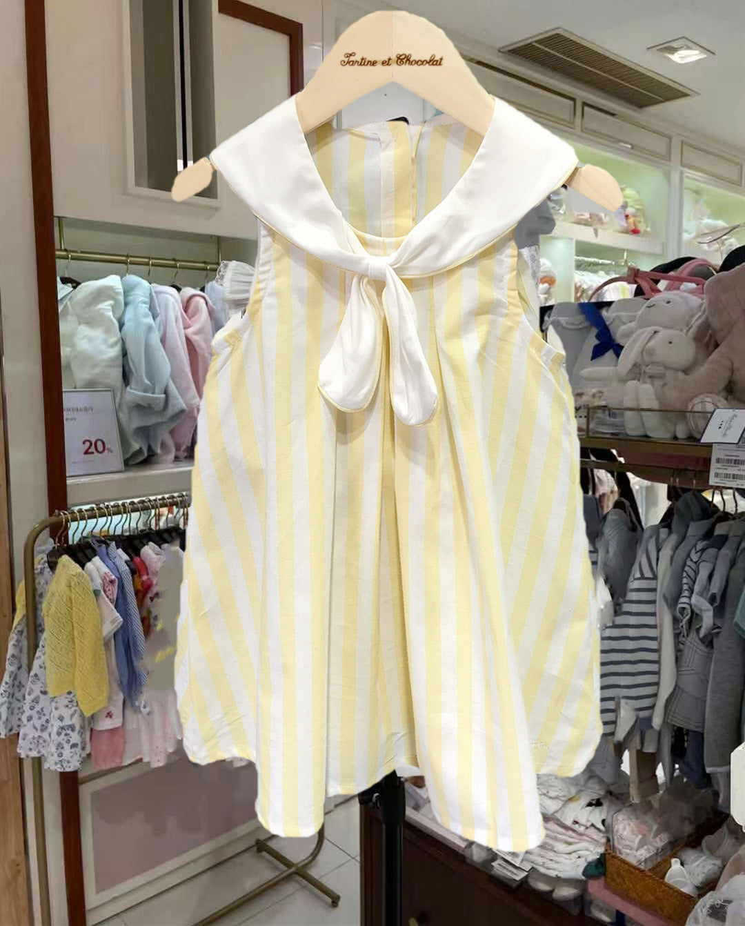 Striped Shirt Outfit Dress Fashionable Korean Style Clothes Children's Suit