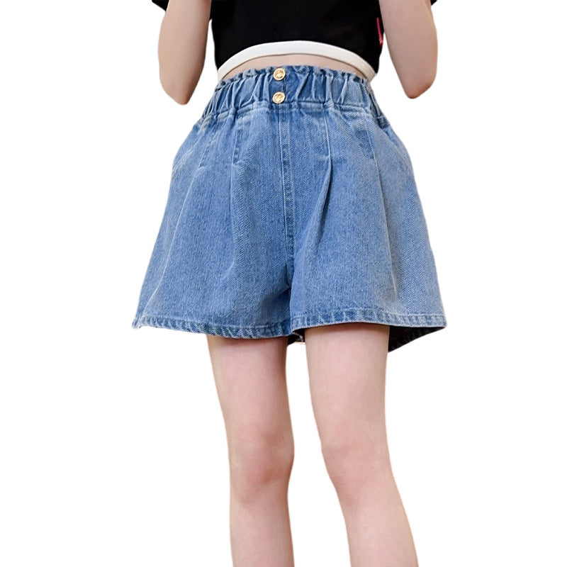 Children's Shorts Summer Clothing Outerwear Loose Thin Teens Children's Pants