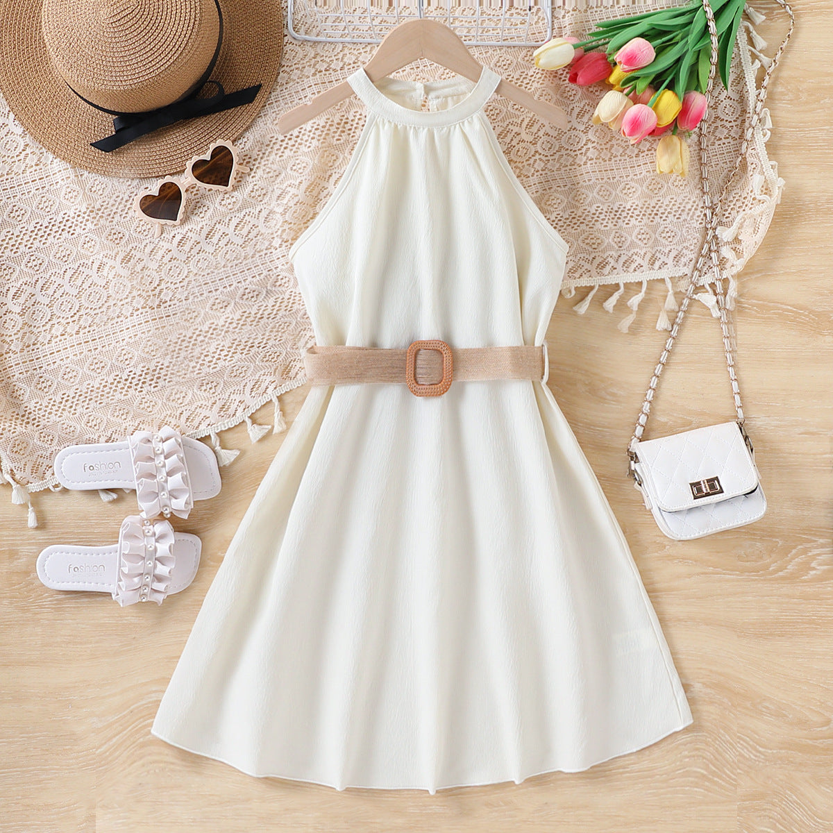 Children's Halter Sleeveless Princess Summer A- Line Children's Dress