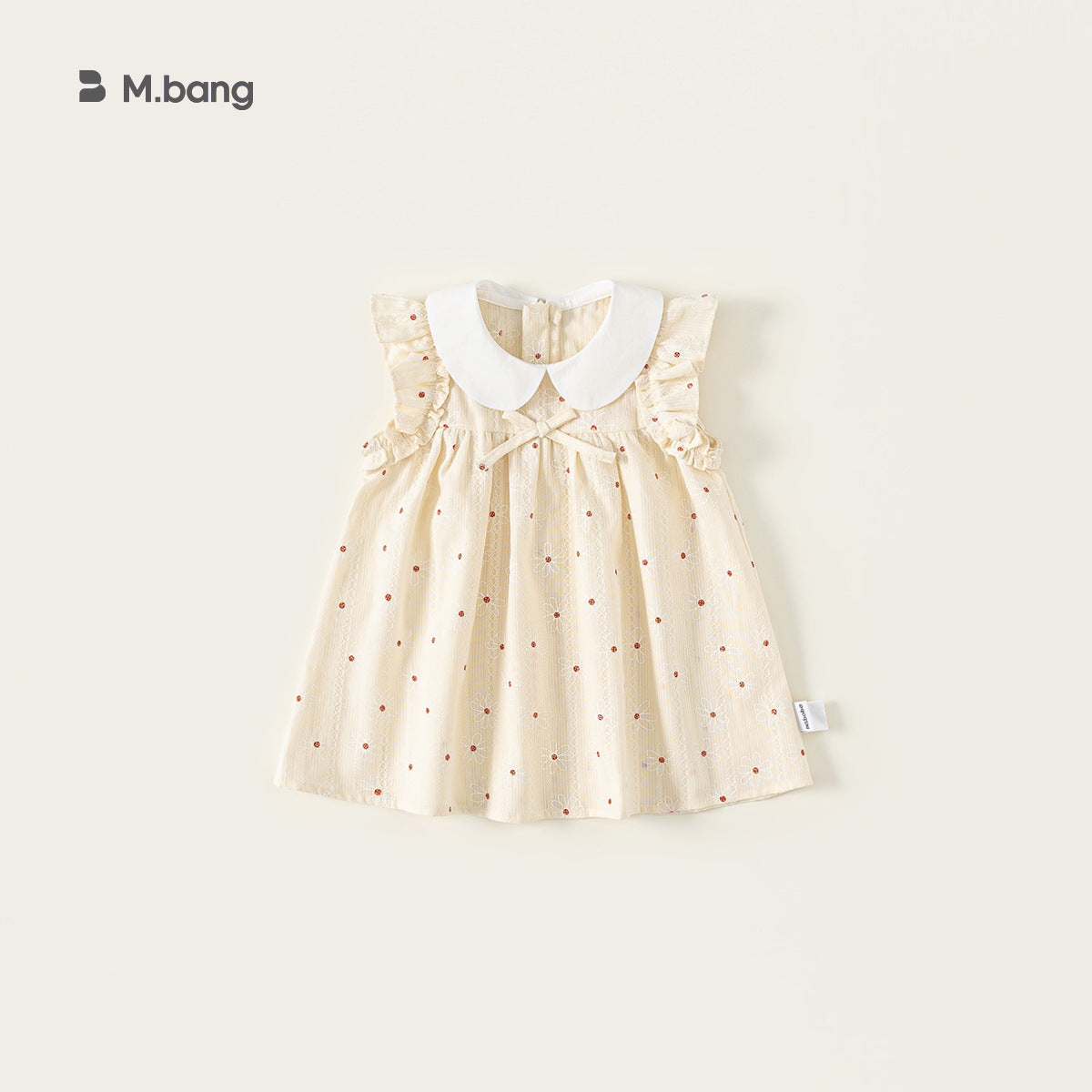 Summer Clothing Shirt Cute Contrast Color Doll Collar Little Children's Dress