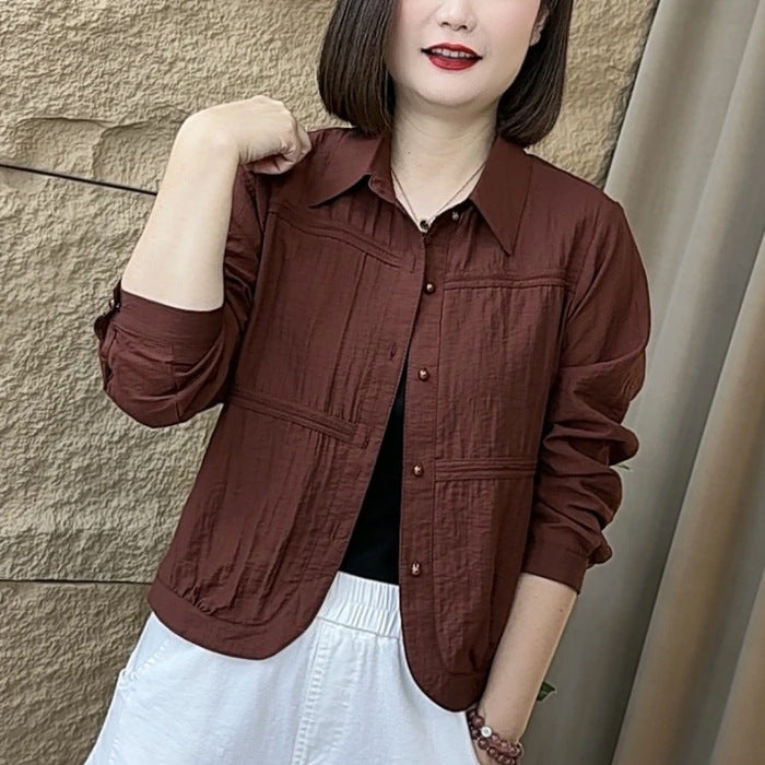 Sleeve Shirt Temperament Casual Loose Slimming Blouse