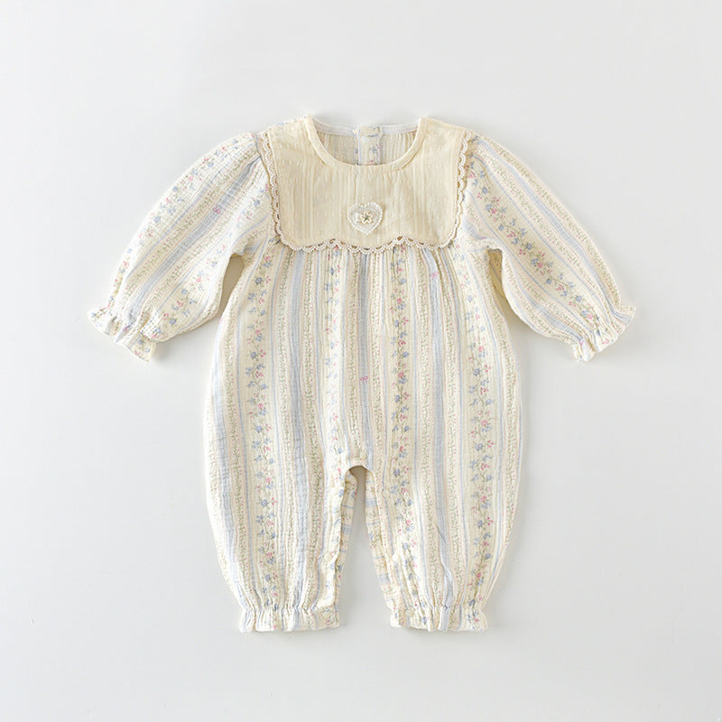 Cotton Gauze Early Spring Clothes Long Jumpsuit, Climbing Suit