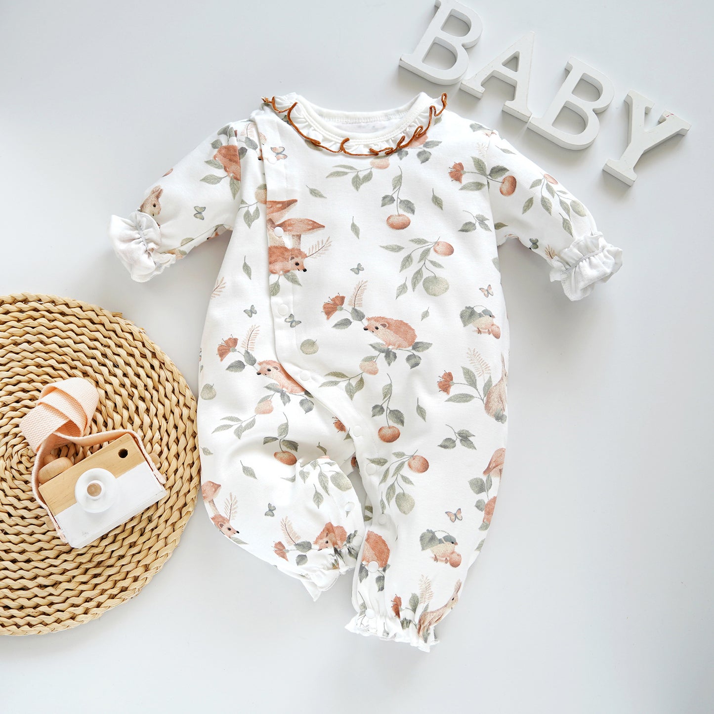 Foot Uncovered Clothing Rompers Jumpsuit Romper Carrot Rabbit Jumpsuit, Climbing Suit