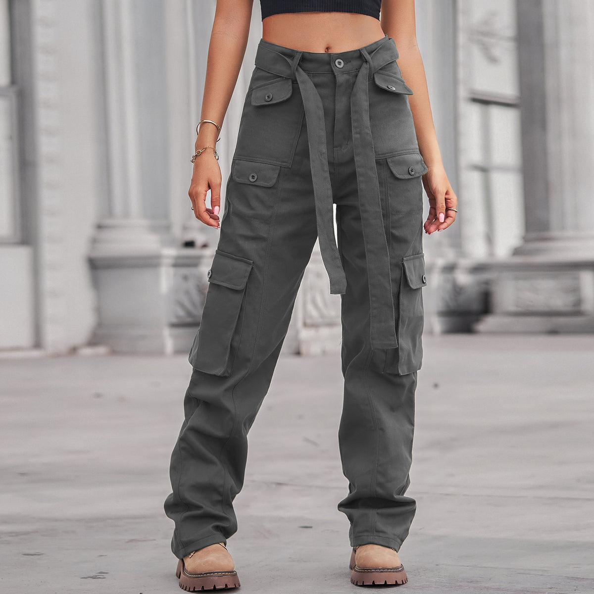 Stylish Washed Denim Casual Working Trousers Women's Jeans