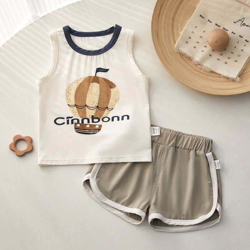 Pajamas Summer Thin Split Modal Air Conditioning Clothes Children's Suit