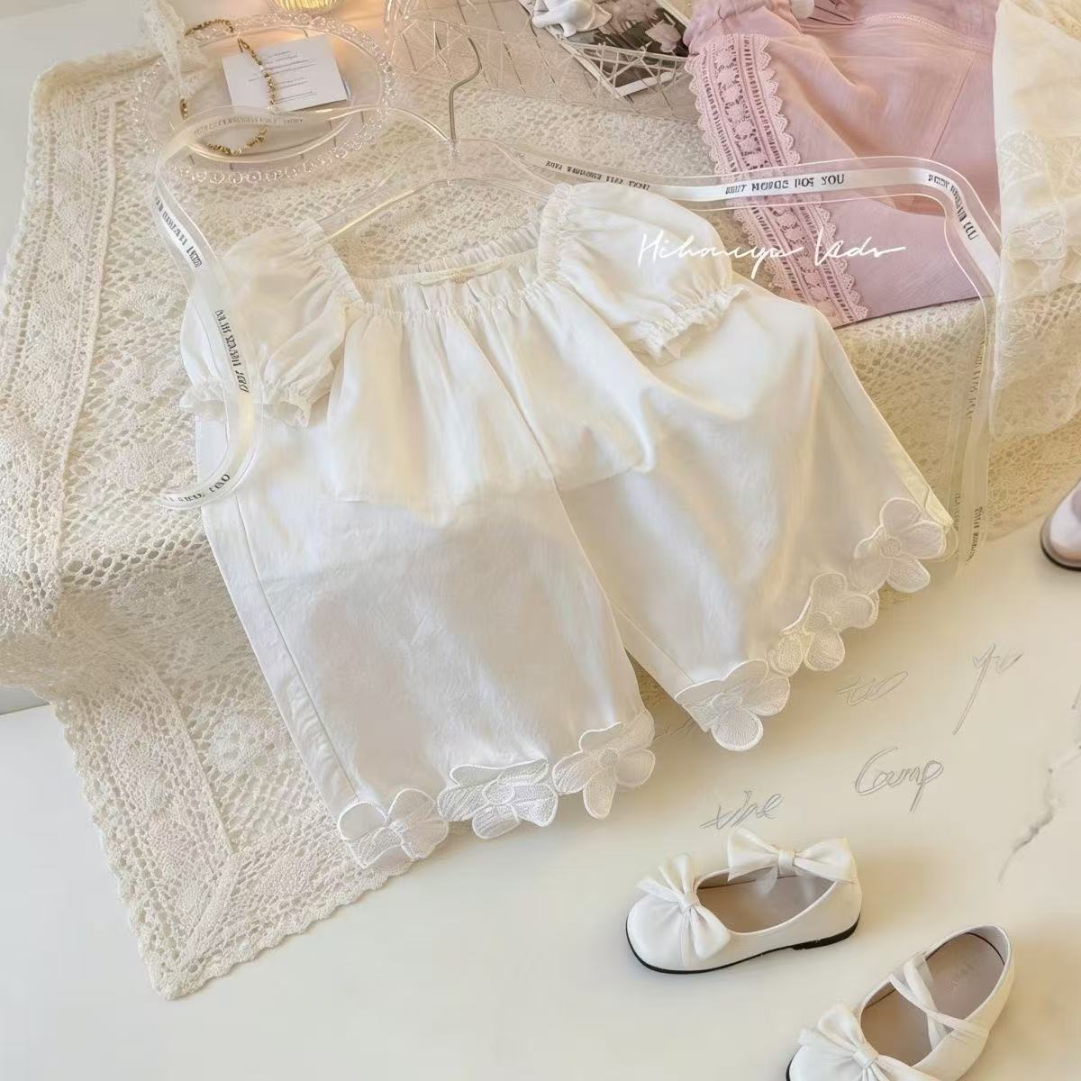 Cropped Summer Korean Style Wear Fashion Little Thin Children's Pants