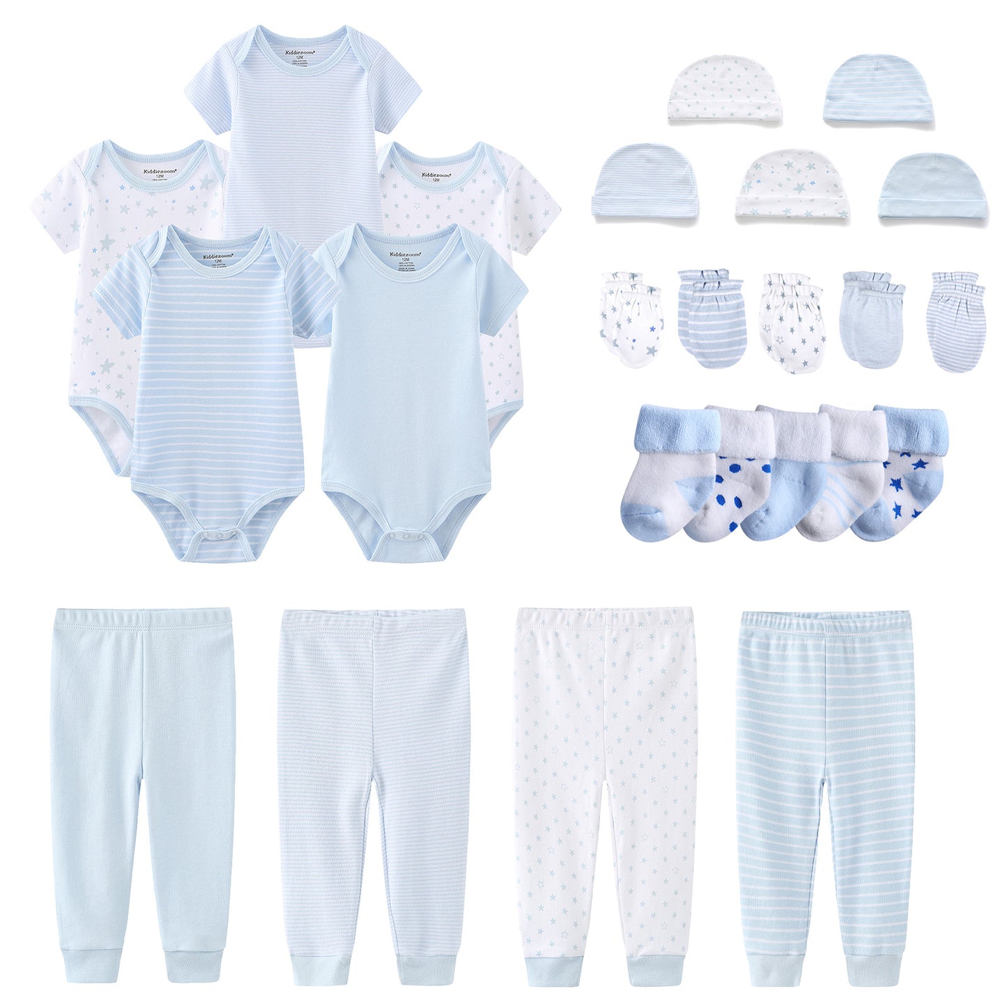 Piece Triangle Rompers Infant Hat Socks Gloves Cotton Pants Short Jumpsuit, Climbing Suit