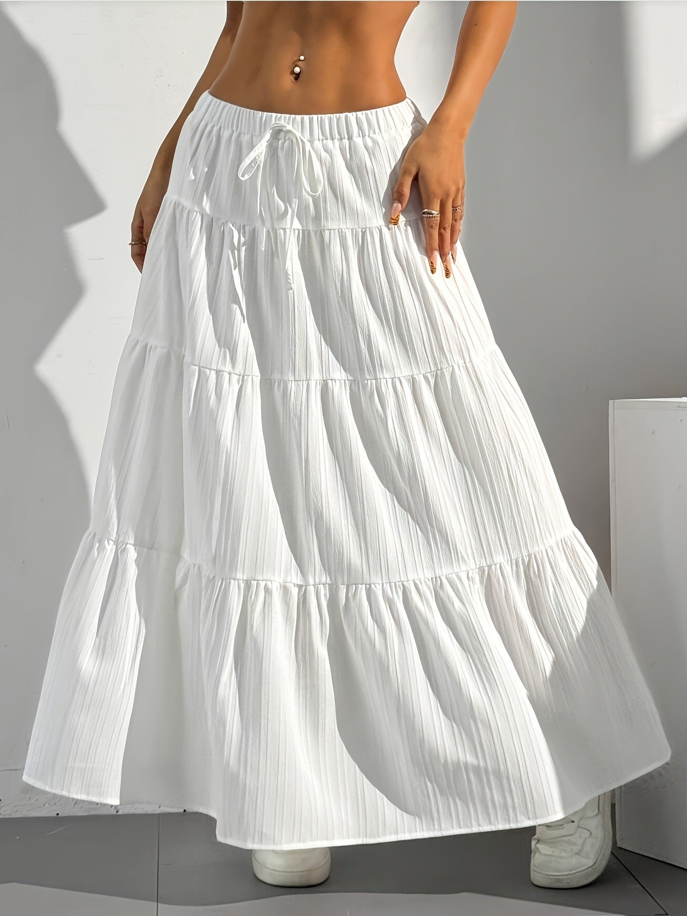 Women's Stitching Large Swing Loose Long Dress Plus Size