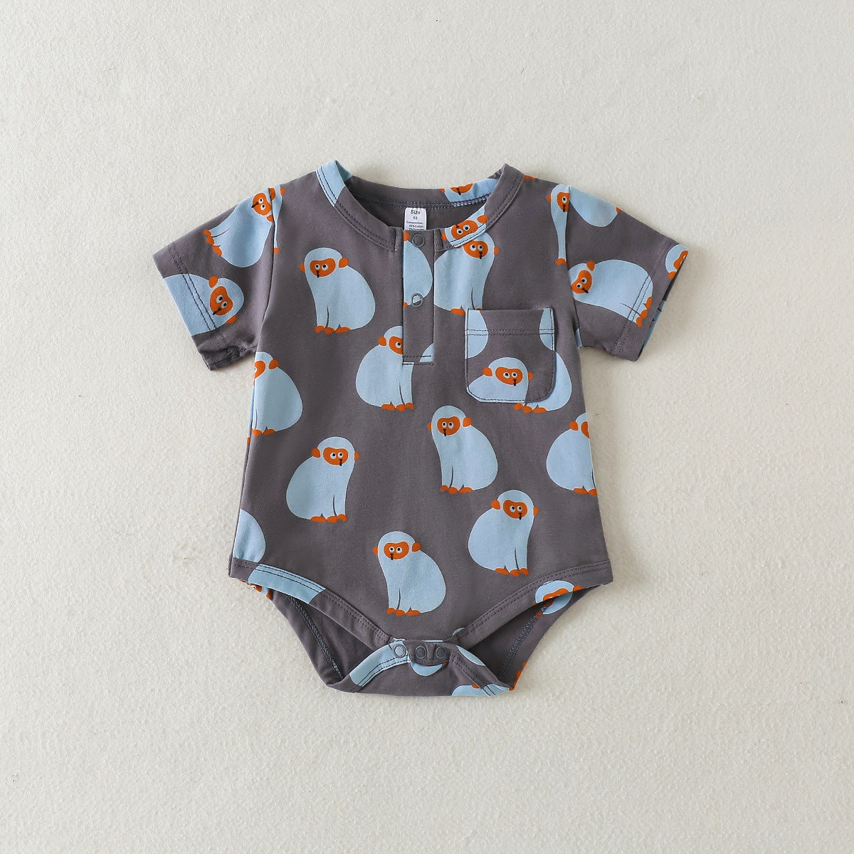 Short Sleeve Rompers Super Fashionable Crawling Jumpsuit Boy Out Cute Jumpsuit, Climbing Suit