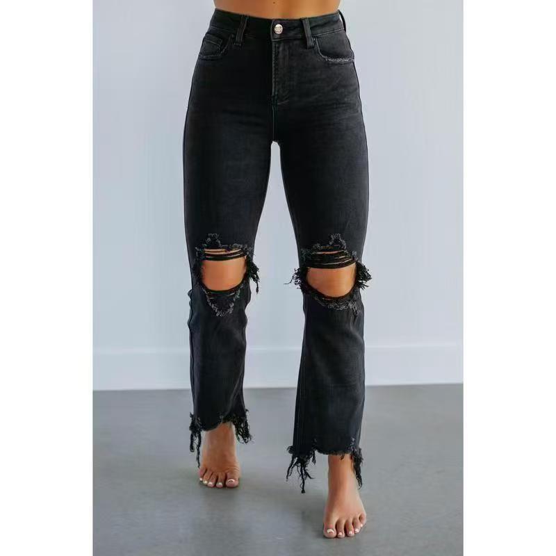 Trendy Beautiful Women's Ripped Spring Skinny Pants