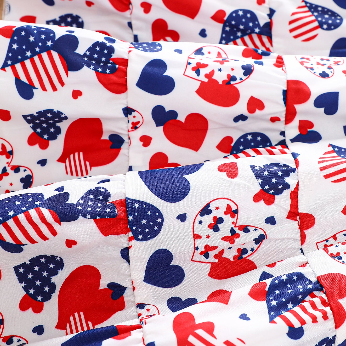 Day Love Stars Stripes Full Printed Children's Dress
