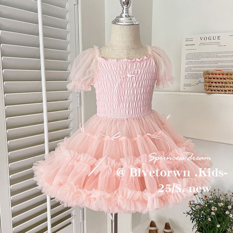 Leaf Summer Pettiskirt Skirt Halloween Princess Children's Dress