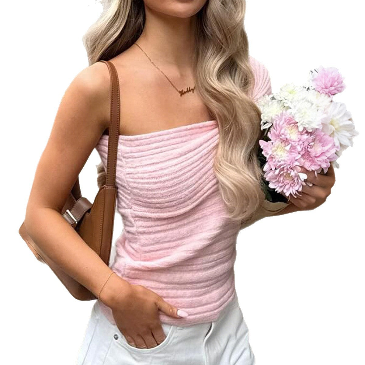 Women's Simple Elegant Style Bandeau Sling Small Vest/suspenders/tube Top