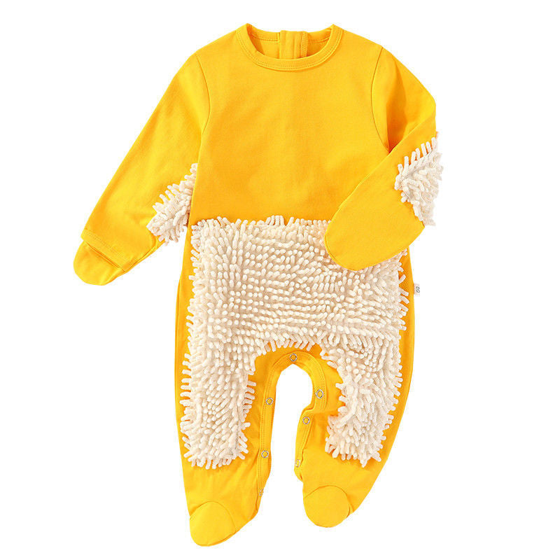 Mop Man Crawling Jumpsuit Floor Cleaning Jumpsuit, Climbing Suit