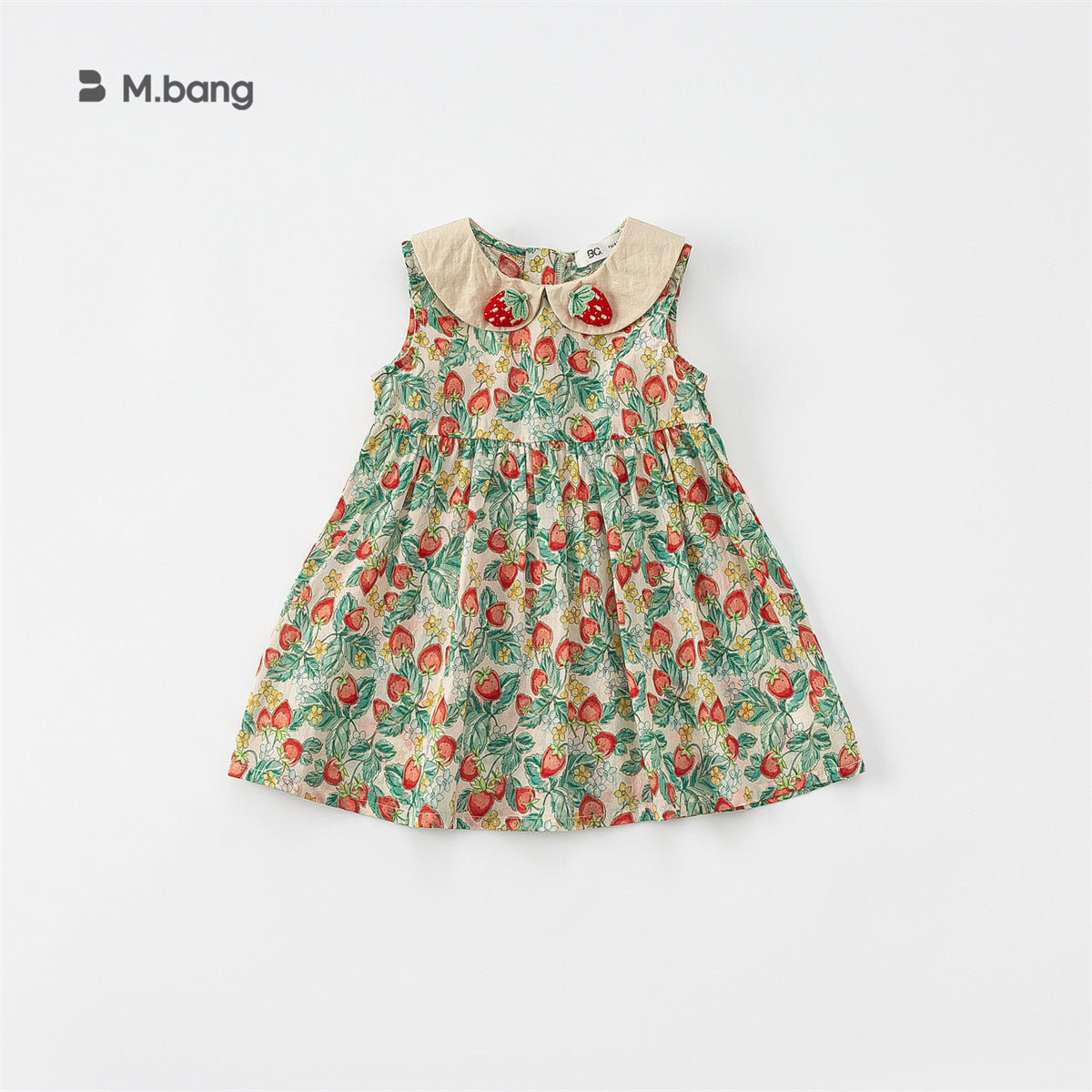 Children's Princess Pastoral Style Strawberry Summer Korean Children's Dress