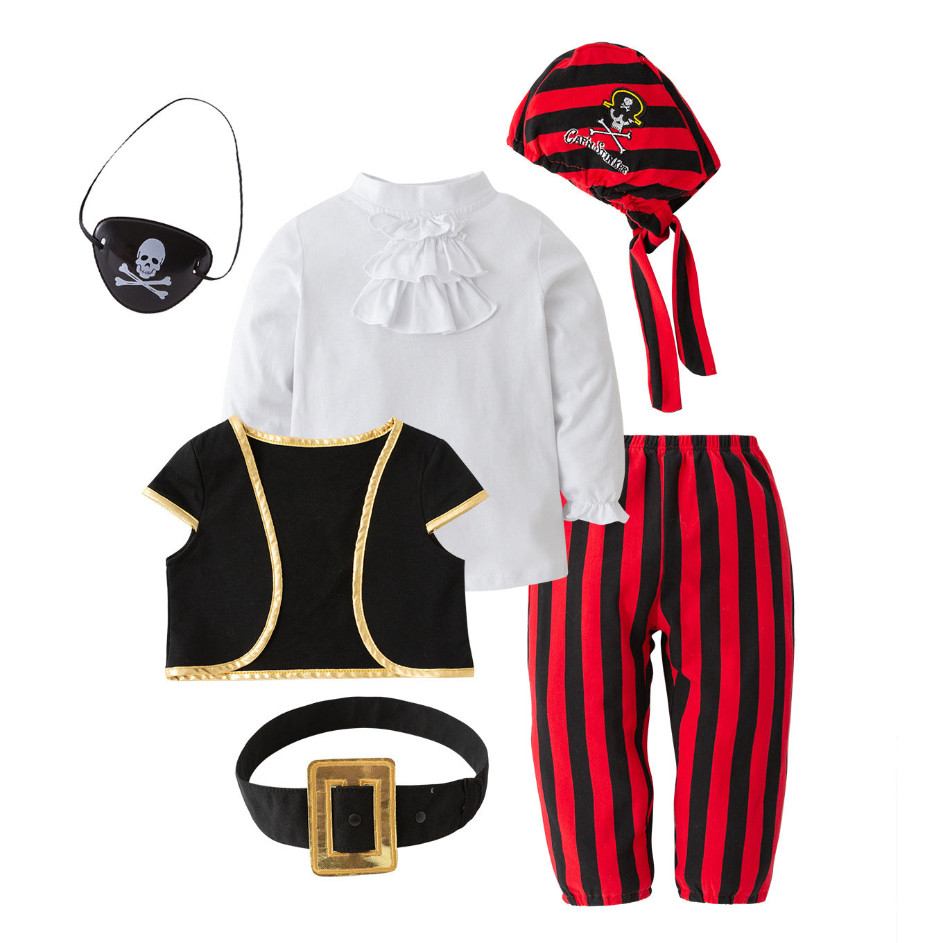 Children's Holiday Clothes Pirate Ship Captain One-piece Romper Children's Suit