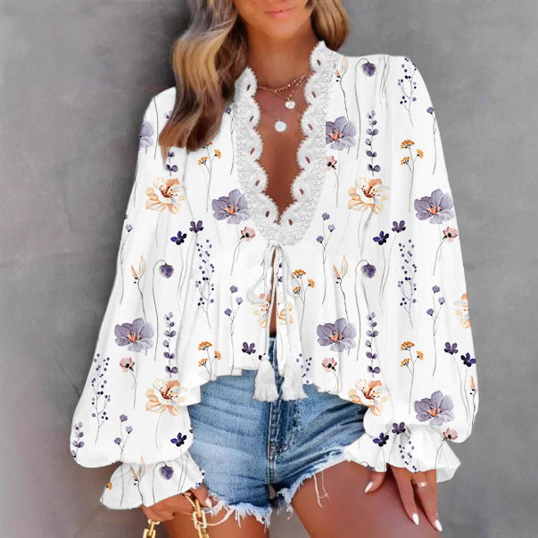 Classic Attractive Charming Women's Stitching Printing Clothing