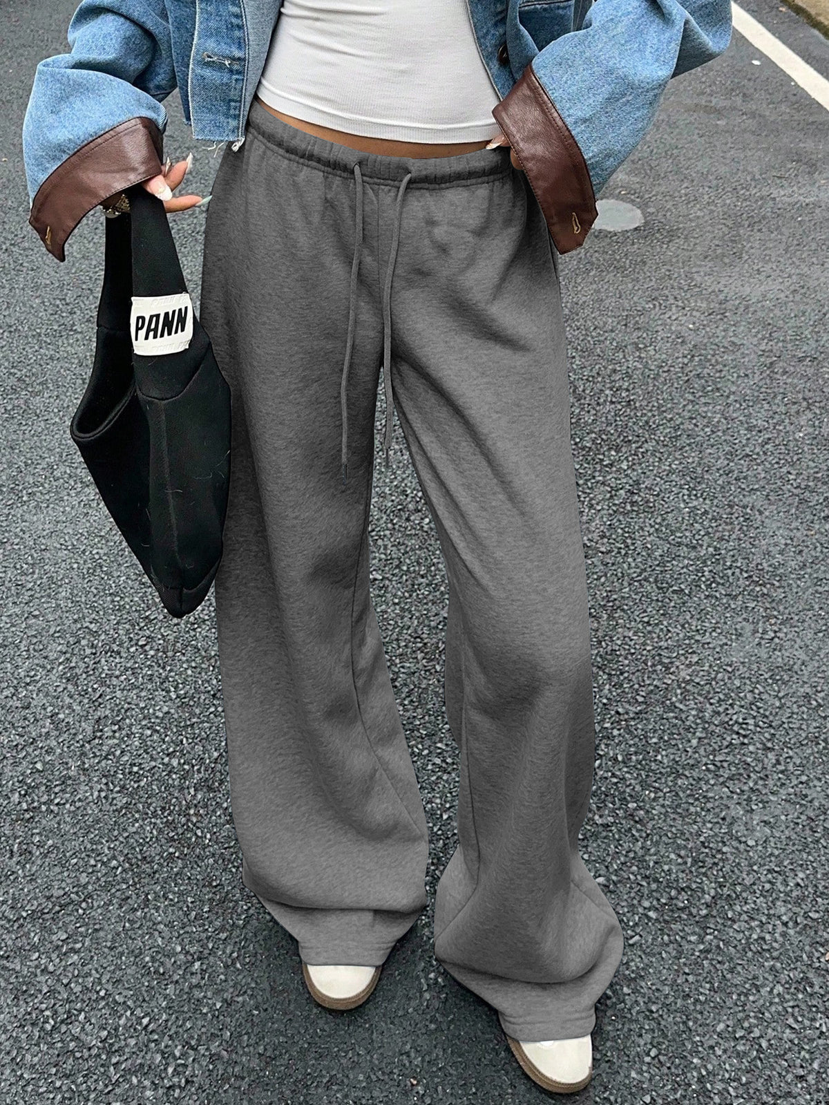Autumn Style Retro Waist Idle Versatile Draping Casual Pants