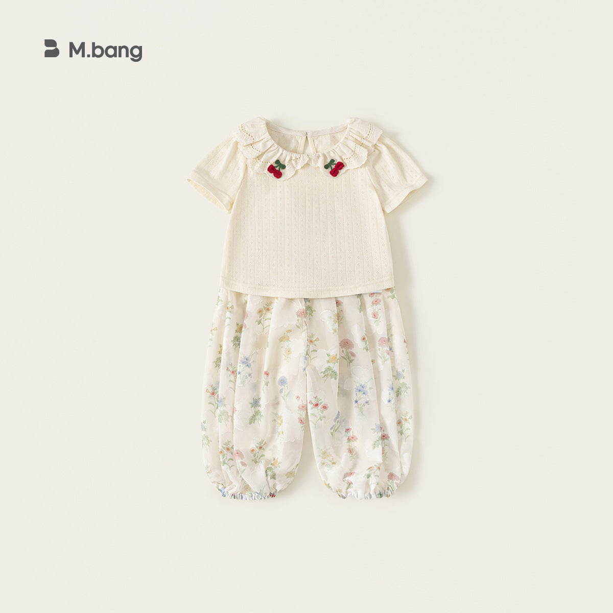 Children's Clothing Summer Lace Collar Short Sleeve Pure Color Children's T-shirt