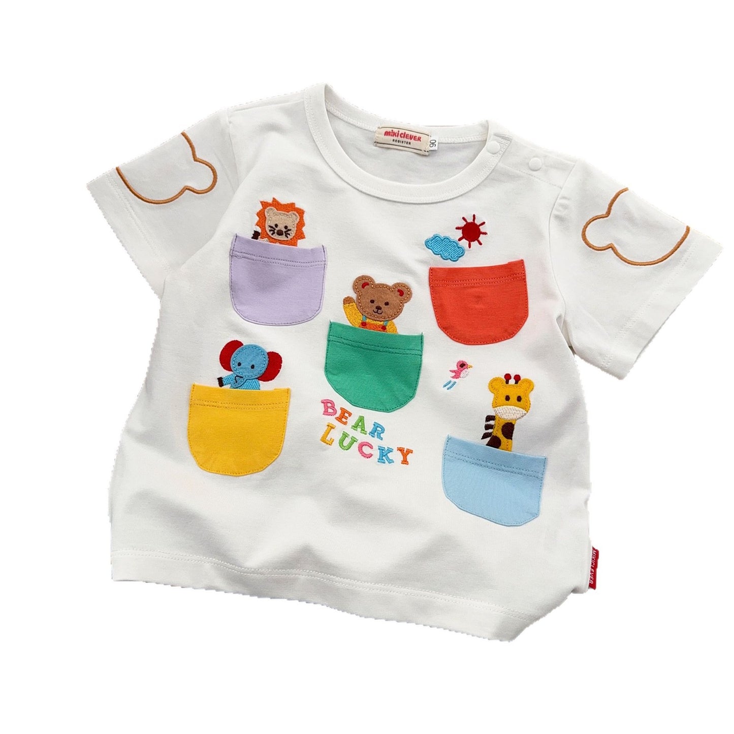 Children's Inner Wear Boys Pocket Short-sleeved Shirt Children's T-shirt