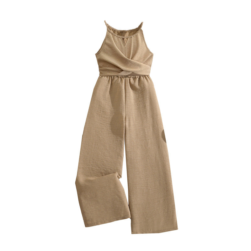 Casual Sling Slim Fit Fitted Waist Jumpsuit, Climbing Suit