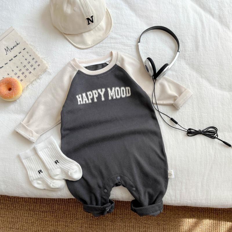 Raglan Sleeve Jumpsuit Autumn Born Clothes Rompers Outwear Jumpsuit, Climbing Suit