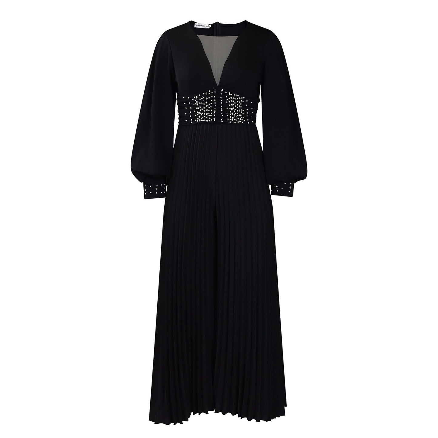 Beaded Mesh Fashion Loose Wide Leg Jumpsuits