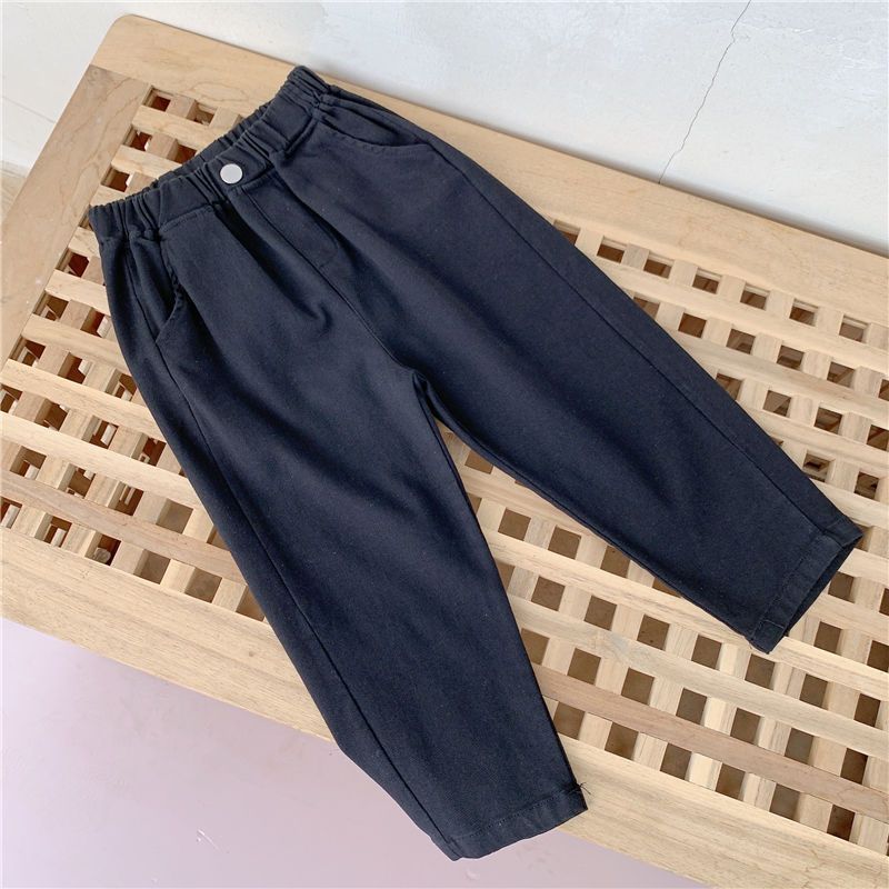 Children's Trousers Medium Big Fashion Casual Stretch Children's Pants