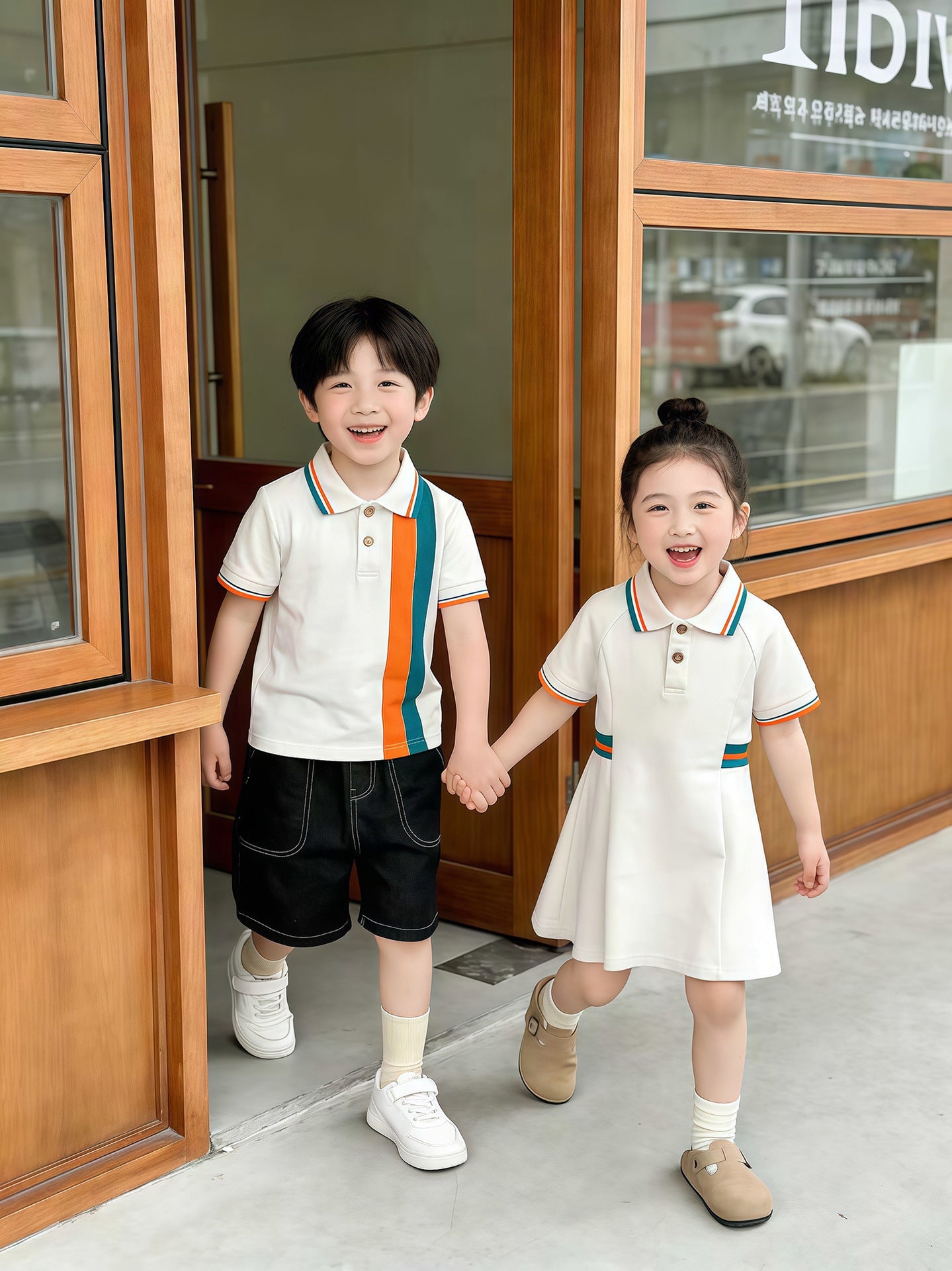 Special Dress Summer Western Style Shirt Short Parent-child Outfit