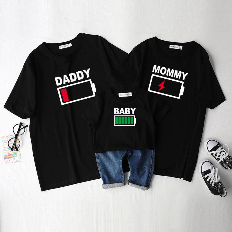 Different Power Supply Clothes Summer For The Whole Parent-child Outfit