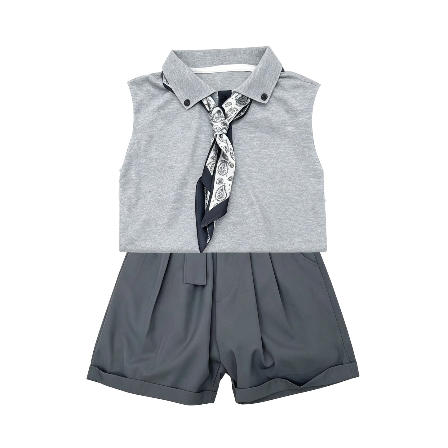 Children's Boys Vest Korean Sleeveless T-shirt Summer Middle Children's Suit
