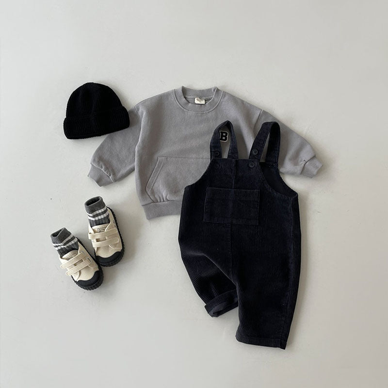Women's & Men's Corduroy Clothing Casual Trendy Jumpsuit Overalls Children's Pants