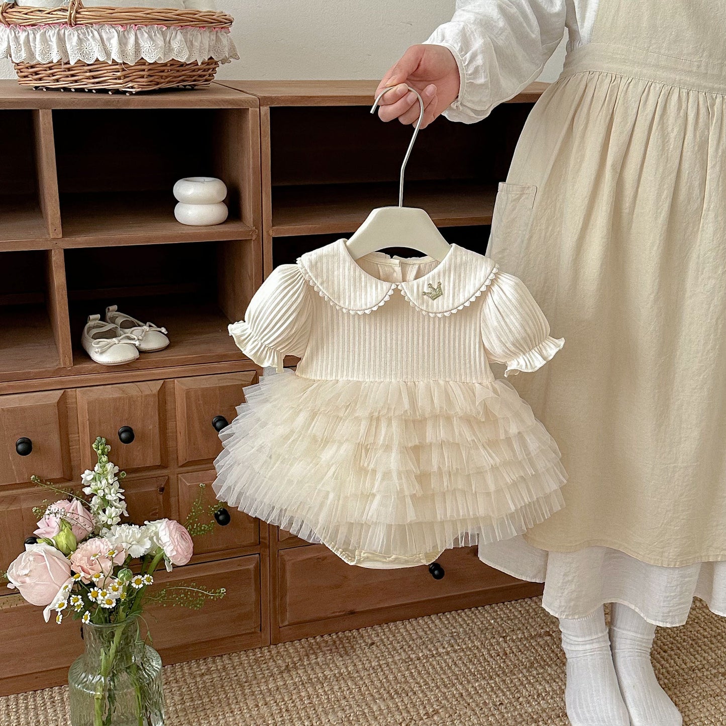 Bloomer With Skirt Son Crawling Jumpsuit Rompers Jumpsuit, Climbing Suit