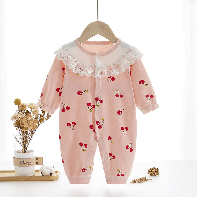 Long-sleeved Cotton Clothes Super Cute Princess Jumpsuit, Climbing Suit
