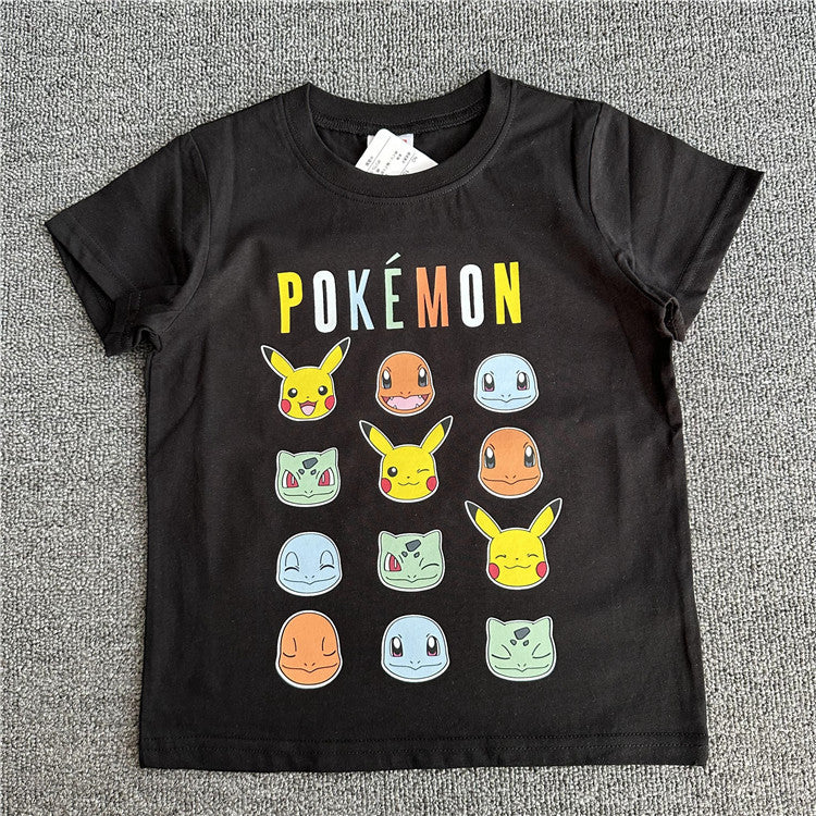 Versatile Children's Summer Cartoon Anime Short-sleeved Children's T-shirt