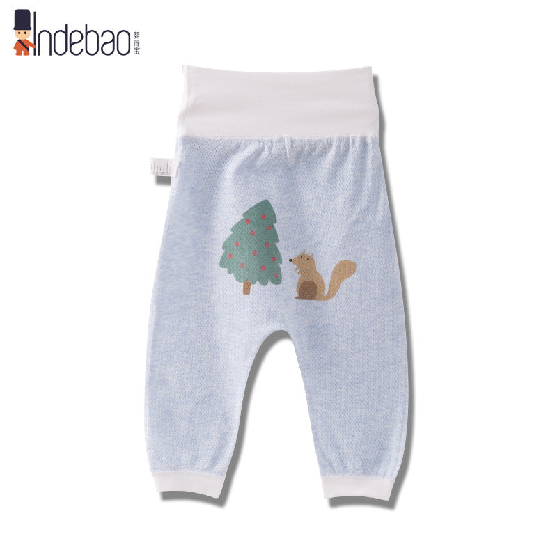 Cartoon Pure Cotton Big Butt High Waist Belly Children's Pants