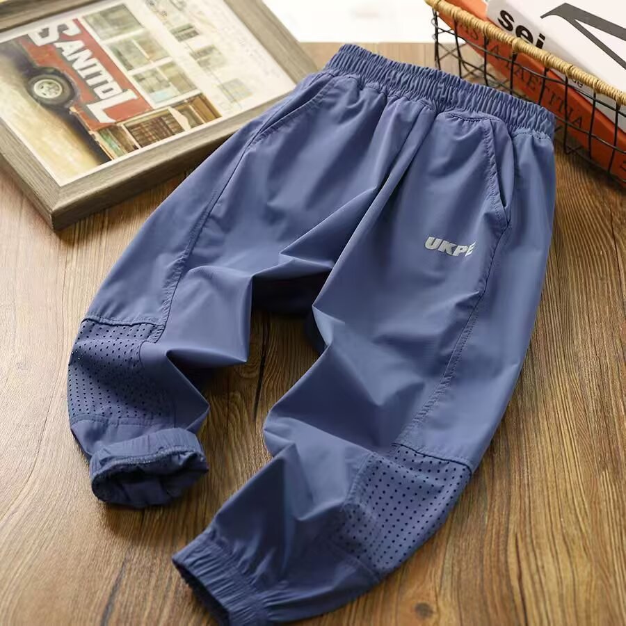 Children's Stretch Sports Middle Big Anti Mosquito Air Children's Pants
