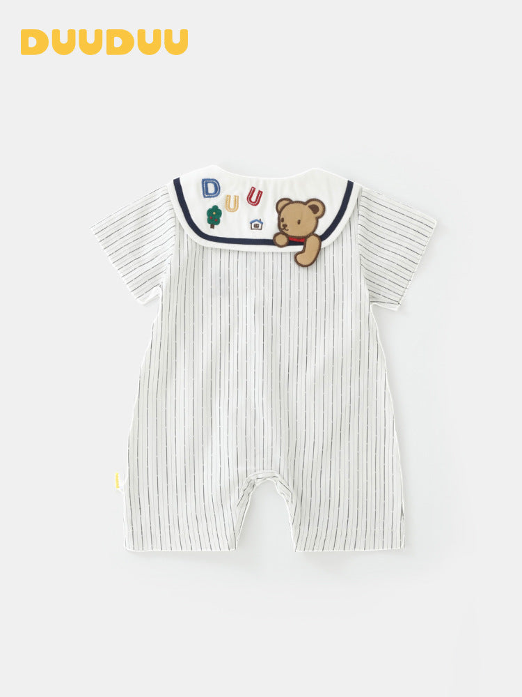 Romper Summer Thin Rompers Born Clothes Short Sleeve Class Jumpsuit, Climbing Suit