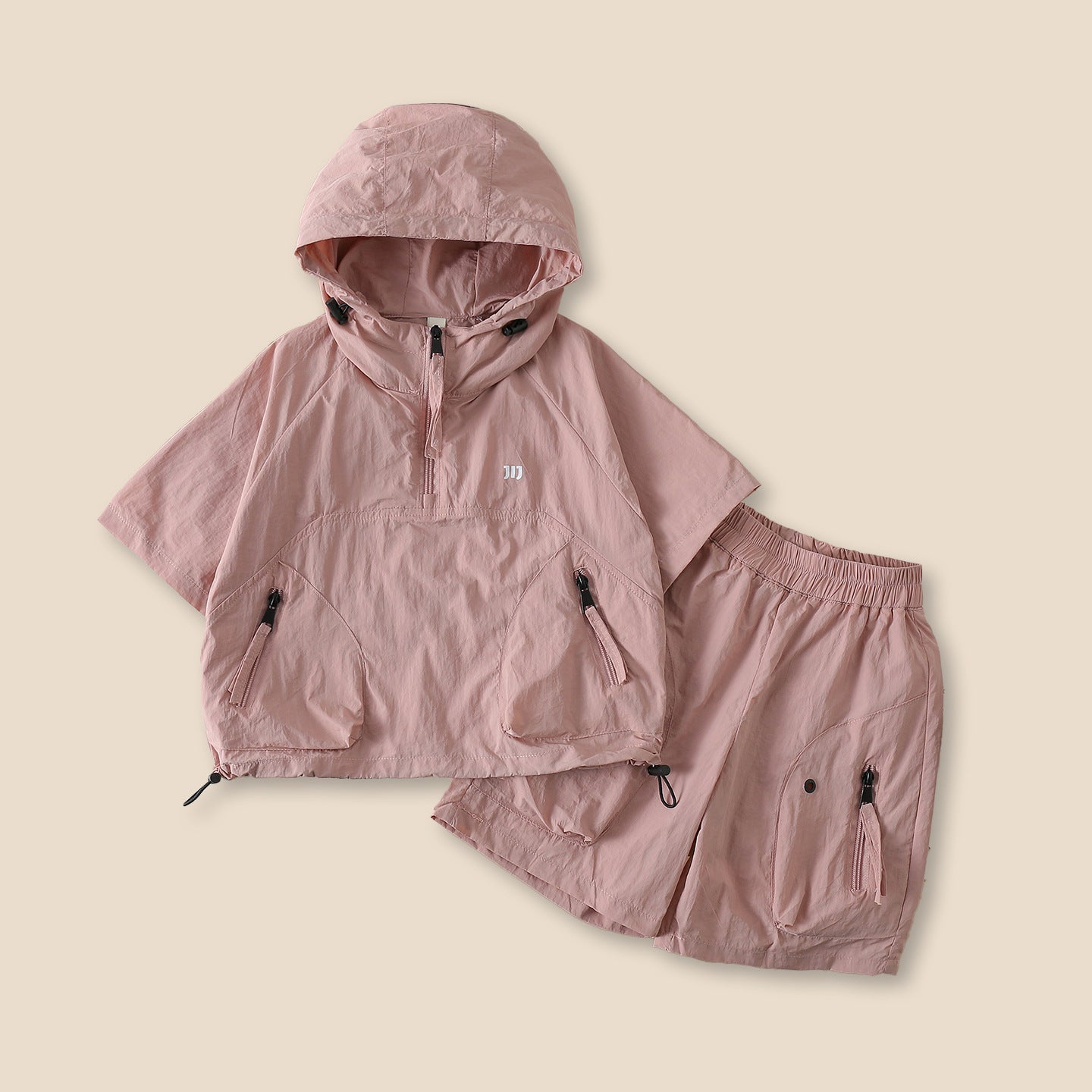 Summer Fashion Loose Comfortable Sports Hooded Children's Suit