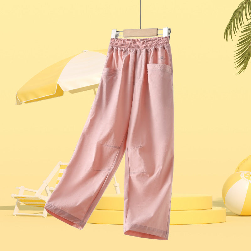 Children's Outdoor Cool Feeling Trousers Middle Big Children's Pants