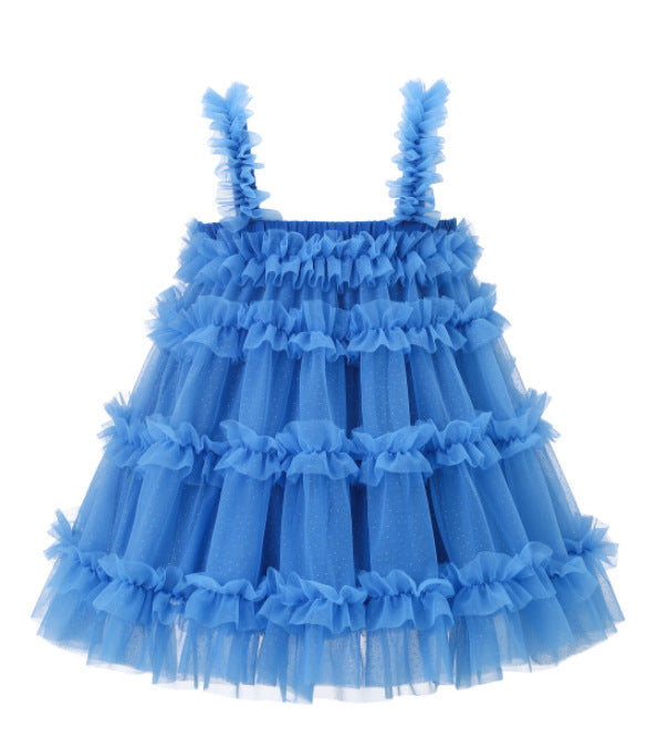Princess Braces Fashionable Skirt Class High-grade Children's Dress
