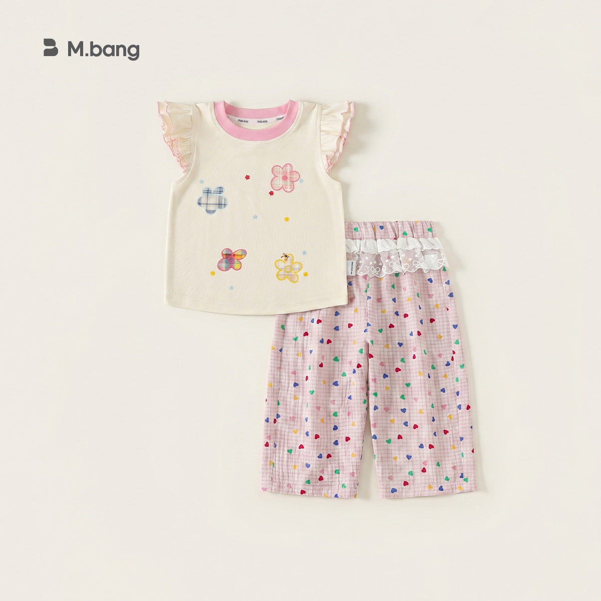 Children's Clothing Top Flying Sleeve Lace Little Summer Children's T-shirt